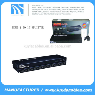 1 * 16 Ports Hdcp Hdmi Splitter Verstärker Ver 1.4 Metall Box für Full Hd 1080p 3d